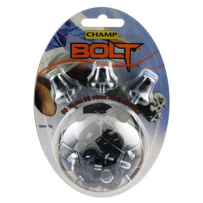 Football Stud (13mm/16mm) - Steel Tip - Black