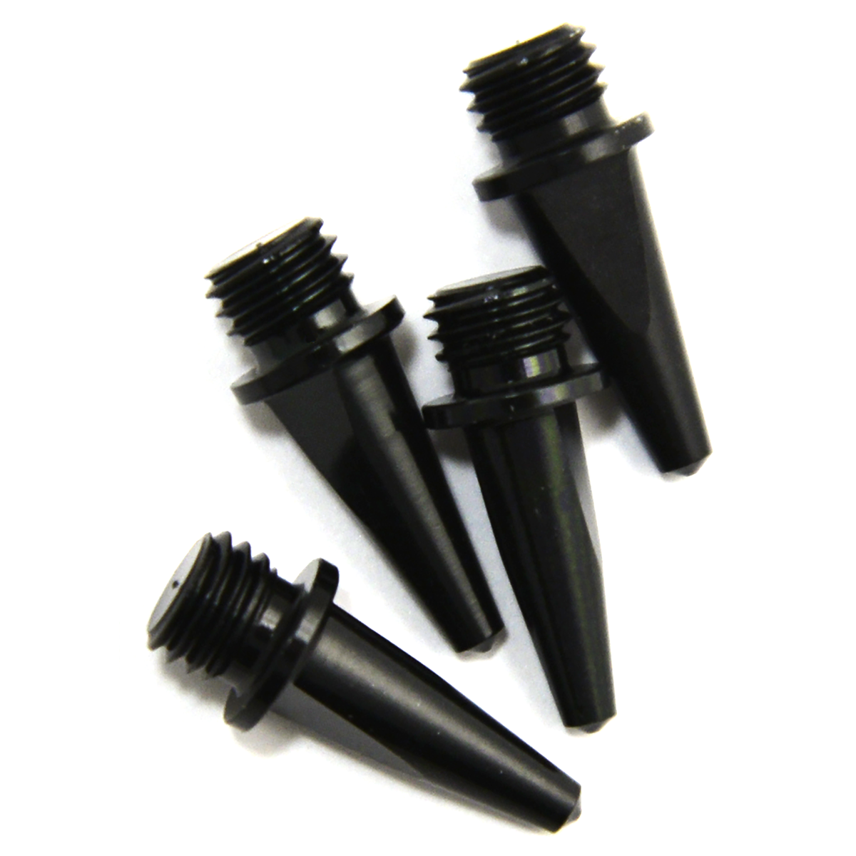 Elite™ Track Spike (Aluminum) | 1/2" Pyramid - Black | BULK Bag of 100